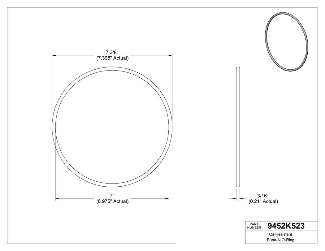 Technical drawing - 9452K523